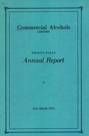 Commercial Alcohols Limited 1954 cover