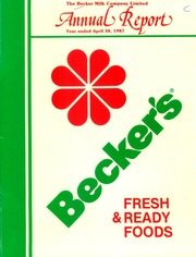 Becker Milk Company Ltd 1987 cover