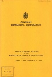 Canadian Commercial Corporation 1956 cover