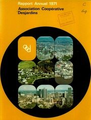 Association Coopérative Desjardins 1971 cover