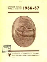 Montreal Transportation Commission 1967 cover