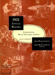 International Metal Industries Limited 1951 cover