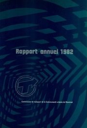 Commisssion de Transport de la Communaute Urbaine de Montreal 1982 cover