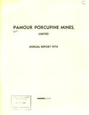 Pamour Porcupine Mines, Limited 1978 cover