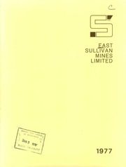East Sullivan Mines Limited 1977 cover