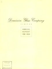 Dominion Glass Company Limited 1954 cover
