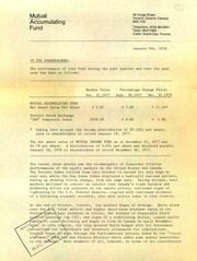 Mutual Accumulating Fund. Financials. 1977-12-31 1977 cover