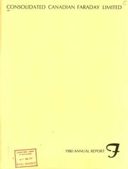 Consolidated Canadian Faraday Limited 1980 cover