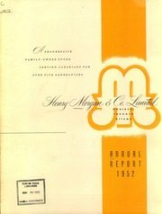 Henry Morgan & Co. Limited 1952 cover