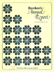 Becker Milk Company Ltd 1982 cover