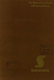 Bank of Nova Scotia Halifax 1979 cover