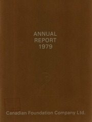 Canadian Foundation Company Ltd 1979 cover