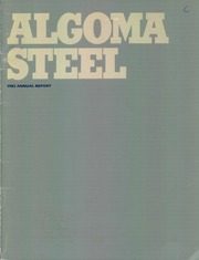 Algoma Steel Inc 1982 cover