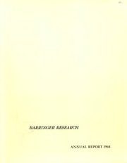 Barringer Research Inc 1968 cover
