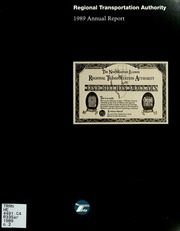 Illinois Regional Transportation Authority 1989 cover