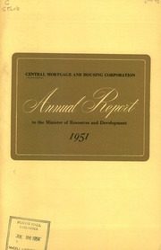 Central Mortgage and Housing Corporation 1951 cover