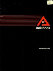 Acklands Limited 1986 cover