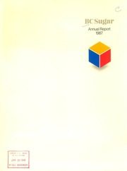 British Columbia Sugar Refinery, Limited 1987 cover