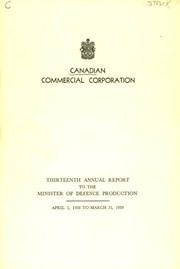 Canadian Commercial Corporation 1959 cover