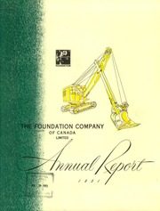 Foundation Company of Canada Limited 1951 cover