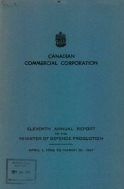 Canadian Commercial Corporation 1957 cover