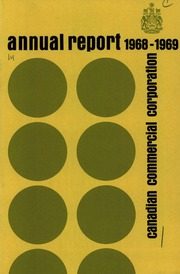 Canadian Commercial Corporation 1969 cover