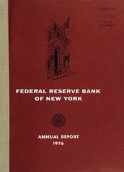 Federal Reserve Bank of New York 1976 cover