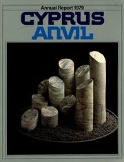 Cyprus Anvil Mining Corporation 1979 cover