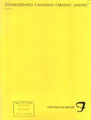 Consolidated Canadian Faraday Limited 1978 cover