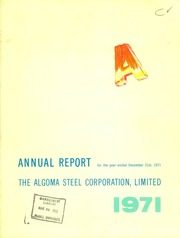 Algoma Steel Inc 1971 cover