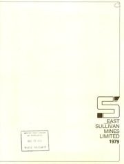East Sullivan Mines Limited 1979 cover