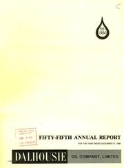 Dalhouse Oil Company Limited 1980 cover