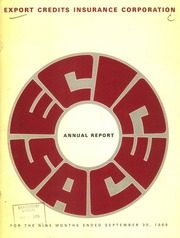 Export Credits Insurance Corporation 1969 cover