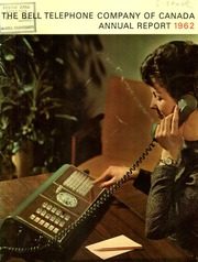 Bell Telephone Company Canada 1962 cover