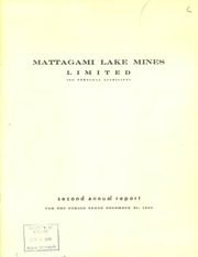Mattagami Lake Mines Limited 1960 cover