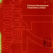 Francana Development Corporation Limited 1971 cover