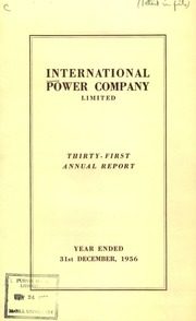 International Power Company Limited 1956 cover