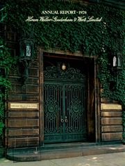 Hiram Walker-Gooderham & Worts Limited 1978 cover
