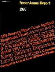 Fraser Companies, Limited 1976 cover