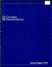 Canadian General Electric Company Limited 1979 cover