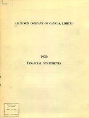 Aluminum Company of Canada, Limited 1950 cover