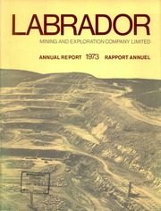 Labrador Mining and Exploration Company Limited 1973 cover
