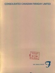 Consolidated Canadian Faraday Limited 1981 cover