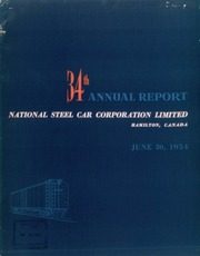 National Steel Car Corporation, Limited 1954 cover