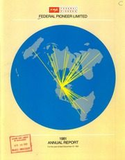 Federal Pioneer Limited 1981 cover