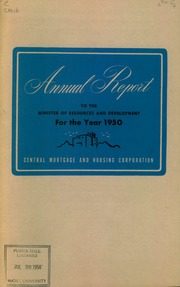 Central Mortgage and Housing Corporation 1950 cover
