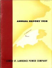 Lower St. Lawrence Power Company 1958 cover