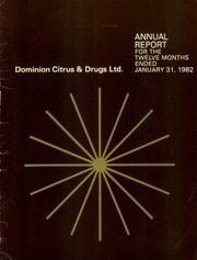 Dominion Citrus & Drugs Ltd 1982 cover