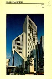 Bank of Montreal 1983 cover