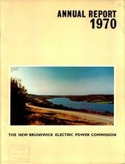New Brunswick Electric Power Commission 1970 cover